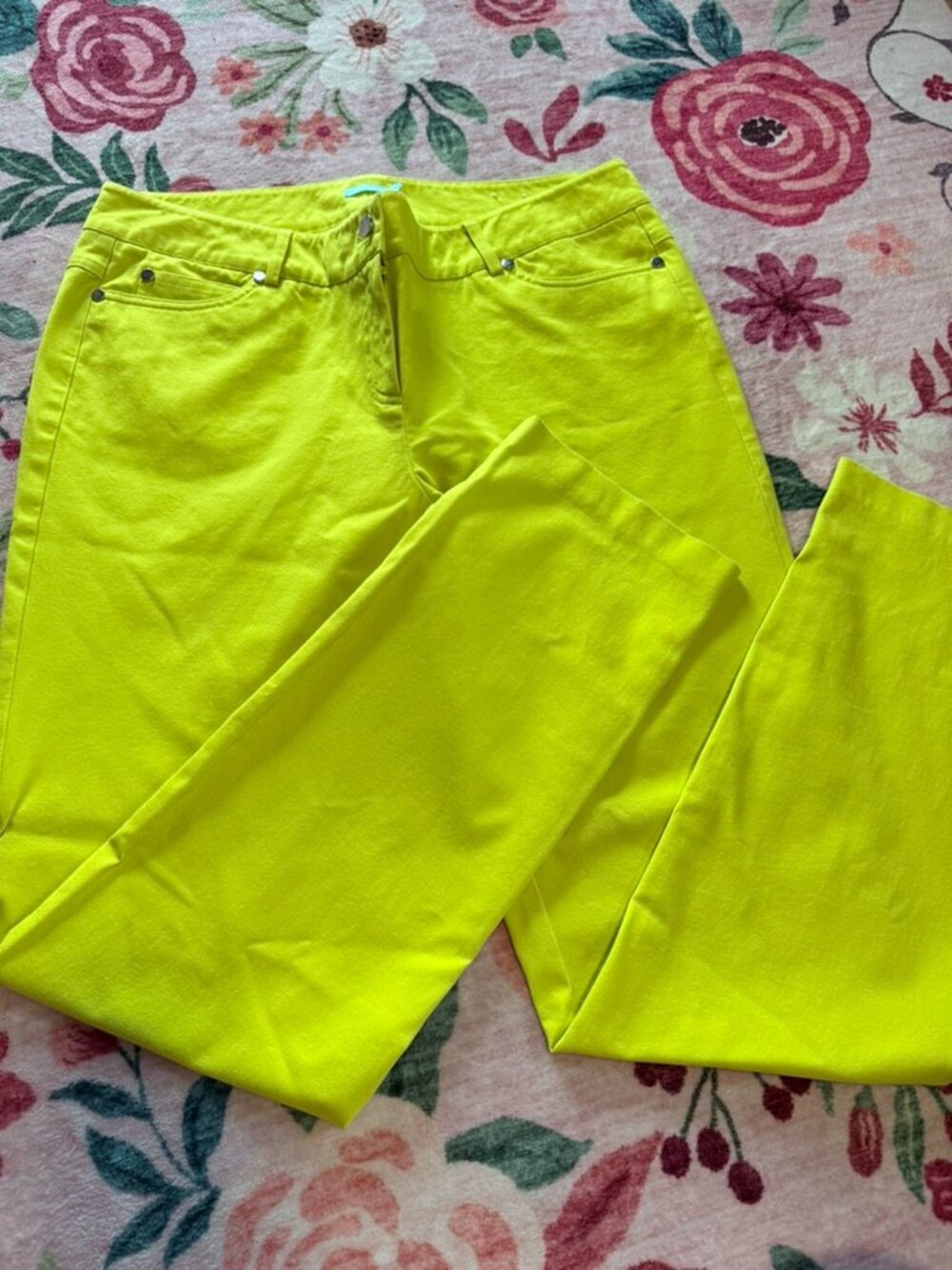 J. mclaughlin Neon yellow/ green Pants
